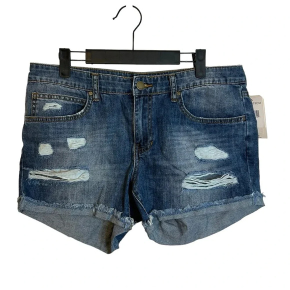 Nwt Billabong Distressed Denim Shorts - Picture 1 of 4